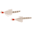 H&amp;H Lure Company H&amp;H Speck Tails Rig, 1/8oz, Clear/Glitter, I18ST-06