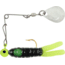 H&amp;H Lure Company Pro Cajun Spin, Black/Chartreuse Tail &amp; Dot, Nickel Blade, 1/16oz, CS-24N