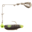 H&amp;H Lure Company Pro Cajun Spin, Black/Chartreuse Tail &amp; Dot, Nickel Blade, 1/32oz, CGS-24N