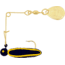 H&amp;H Lure Company Pro Cajun Spin, Black/Yellow Stripe, Gold Blade, 1/32oz, CGS-17G