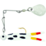 H&amp;H Lure Company Pro Cajun Spin, White Coachdog, Gold Blade, 1/16oz, CS-26G