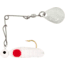 H&amp;H Lure Company Pro Cajun Spin, White/Red Dots, Nickel Blade, 1/32oz, CGS-13N