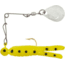 H&amp;H Lure Company Pro Cajun Spin, Yellow/Black Dot, Nickel Blade, 1/16oz, CS-11N