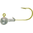 H&H Lure Company Round SW Jighead, 1/4 oz, 3/0 Hook, Unpainted, 10/Pack, R1410-08