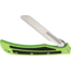 Havalon Baracuta Linerlock SawFolding Knife, 4.38in Satin Serrated SS Blade, Green Polymer Handle, Black Rubber Handle Inserts, Comes w/ Two Additional Saw Blades, Black Nylon Sheath, XTI-115BZSW-GX