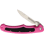 Havalon Piranta Bolt Linerlock Pink Folding Knife, 2.75in Satin SS Blade, Pink ABS Handle, Black Rubber Handle Insert, 12 Additional #60A Blades, Black Nylon Sheath, XTI-60ABOLT-PK