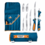 Havalon Talon Fish Interchangeable Fixed Blade Knife Set, 4 Blades, Roll-Pack, Box, Blue/Orange, XTI-TF