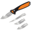 Havalon Talon Hunt Interchangeable Fixed Blade Knife Set, 4 Blades, Roll-Pack, Box, Black/Orange, XTI-TH