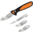 Havalon Talon Hunt Interchangeable Fixed Blade Knife Set, 4 Blades, Roll Pack, Black/Orange, XTC-TH