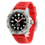 Hawaiian Lifeguard Association Dive Watches, Black Dial, Red Strap, Steel, One Size, HLA 5410