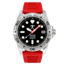 Hawaiian Lifeguard Association Dive Watches, Black Dial, Red Strap, Steel, One Size, HLA 5410