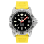 Hawaiian Lifeguard Association Dive Watches, Black Dial, Yellow Strap, Steel, One Size, HLA 5403