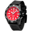 Hawaiian Lifeguard Association Dive Watches, Red Dial, Black Strap, Black, One Size, HLA 5418