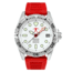 Hawaiian Lifeguard Association Dive Watches, White Dial, Red Strap, Steel, One Size, HLA 5411