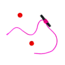 Hawken Outdoors Aero-Float Micro Bobber Stop Neon Pink w/Slotted Tube Beads 10ct, AFBSPK-10