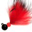 Hawken Outdoors Aerojig Aero-Rabbit Bead Jig, 1/4 oz, Black/Red, AJR14008