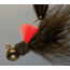 Hawken Outdoors Aerojig Marabou Jig 1/4 oz, 1/0 Hook, Black &amp; Red, AJM14104