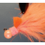 Hawken Outdoors Aerojig Marabou Jig 1/4 oz, 1/0 Hook, Peach Chartreuse/Orange &amp; Flame, AJM14130