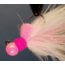 Hawken Outdoors Aerojig Marabou Jig 1/4 oz, 1/0 Hook, Pink &amp; White, AJM14124
