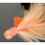 Hawken Outdoors Aerojig Marabou Jig 1/8 oz, Number 1 Hook, Peach &amp; White, AJM18117