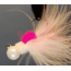 Hawken Outdoors Aerojig Marabou Jig 1/8 oz, Number 1 Hook, White &amp; Pink, AJM18131