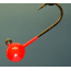 Hawken Outdoors Aerojig Plain Jighead, 1/8 oz, 1/0 Hook, Flame 3/Pack, Custom Gamakatsu Hook, AJP18009