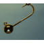 Hawken Outdoors Aerojig Plain Jighead, - P-2 - 1/4 oz, 1/0 Hook Black, 3/Pack, Custom Gamakatsu Hooks, AJP14002