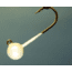 Hawken Outdoors Aerojig Plain Jighead, - P-3 - 1/4 oz, 1/0 Hook Pearl White, 3/Pack, Custom Gamakatsu Hooks, AJP14003