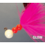 Hawken Outdoors Beau Mac Marabou Jig, 1/8 oz, Number 1 Hook, Glow White &amp; Pink, SMJ18024