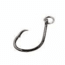 Hayabusa Ringed Circle Hook, Black Nickel, Size 1 , 7 Pieces, EC600-1