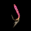 Hayabusa UV 6-Hook Sabiki for Ice Fishing, Pink Skin, 1 Piece, Size 5, EX013-5