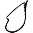 Hayabusa WRM136 Weedless Finesse SP Hook, Black Matte, Size #4, 5 Per Pack, EC13681-4