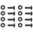 Hazard 4 HardPoint Screw and Nut Set, 8 pcs, Black, One Size, HP-SNT-BLK