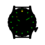 Hazard 4 Heavy Water Diver, 50mm Titanium GMT Watch with Tritium, Black Dial, White Texts, Green/Yellow Tritium, HWD-TI-G-Y-KW-GGYG