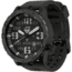 Hazard 4 Heavy Water Diver, 50mm Titanium Watch Bracelet with Tritium, Black Dial, White Texts, Blue/Red Tritium, HWD-TIPV-B-KW-BBRB