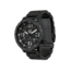 Hazard 4 Heavy Water Diver, 50mm Titanium Watch Bracelet with Tritium, Black Dial, White Texts, Blue/Red Tritium, HWD-TIPV-B-KW-BBRB
