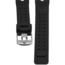 Hazard 4 Nautical TPR Watch Band, Stainless Steel Buckle, Black, WB-NAT24-SS-BLK