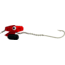 Head Start Lures Diver Rigging System, Floating, with Hook and Chain, 1-3/4oz, Translucent Red, D103-R