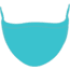 Headsweats Reversible Elite Face Mask, Turquoise, 3616 9500sTur