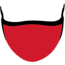 Headsweats Reversible Elite Face Mask, Sport Red, 3616 9500sSptRd