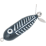 Heddon Tiny Torpedo Topwater Prop Bait, 1-7/8in, 1/4 oz, Black Shore Minnow, X0360XBW