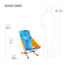 Helinox Beach Chairs, Tie Dye, 12666