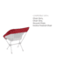 Helinox Chair One Reversible Seat Warmer, Scarlet/Iron, 12457