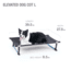 Helinox Elevated Dog Cot, Black, Large, 11402