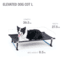 Helinox Elevated Dog Cot, Black, Large, 11402