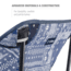 Helinox Incline Festival Chair, Blue Bandana Quilt, 10518