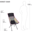 Helinox Sunset Camping Chair, Black/Khaki/Purple, 11187