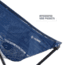 Helinox Sunset Camping Chair, Blue Bandana Quilt, 11189