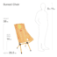 Helinox Sunset Camping Chair, Red Stripe, 11165