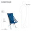 Helinox Sunset Chair, Blue Paisley, 11181